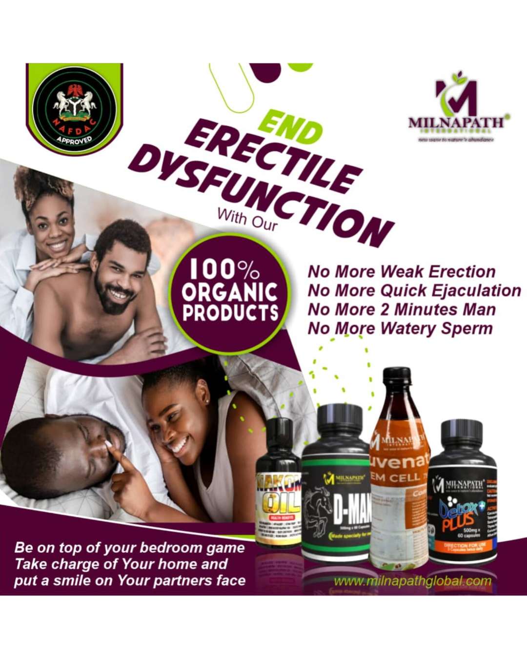 END ERECTILE DYSFUNCTION WITH MILNAPATH