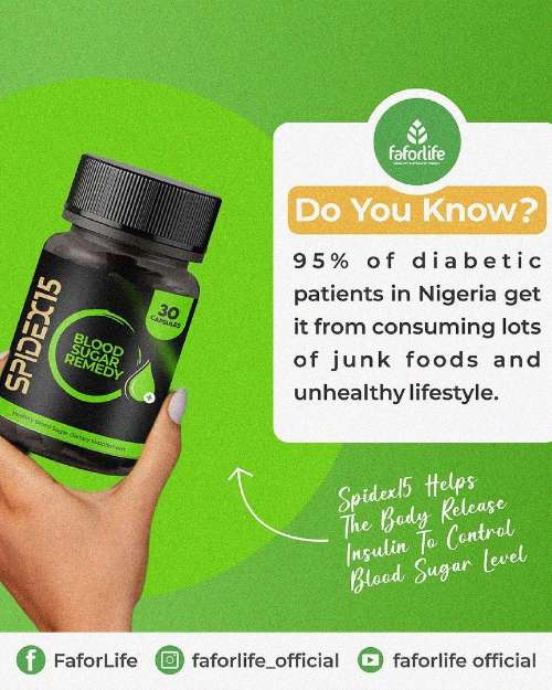 SPIDEX15 FOR DIABETES AND BLOOD SUGAR
