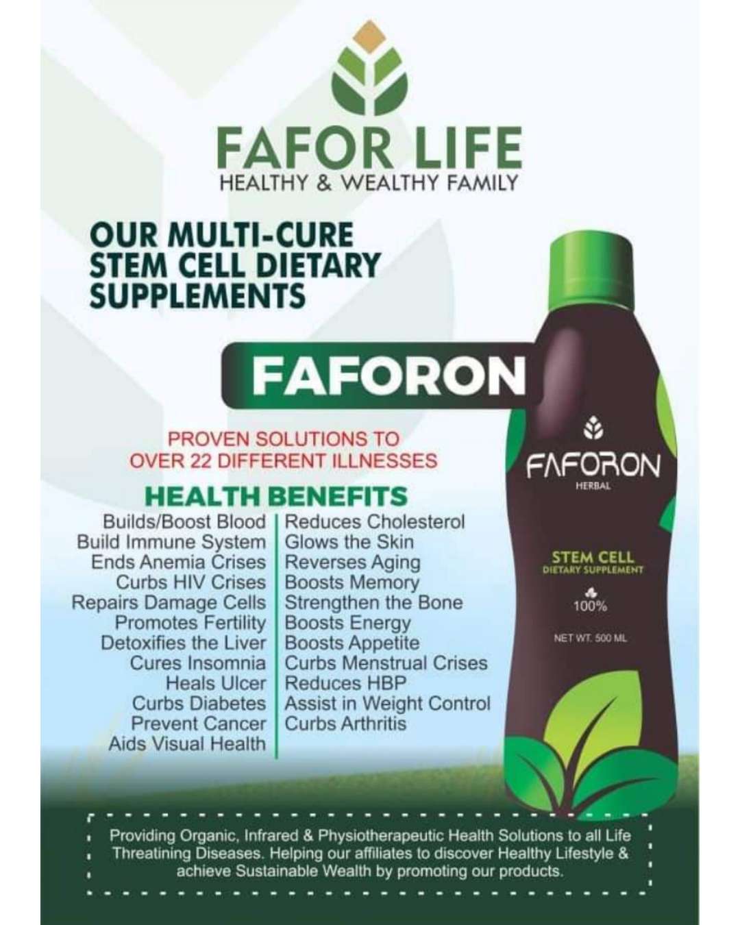 FAFORON MULTI CURE STEMCELL SUPPLEMENT