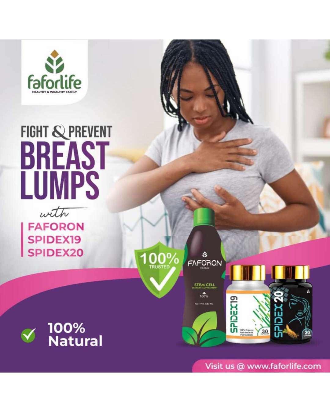 TREAT BREAST LUMPS WITH FAFORON SPIDEX19