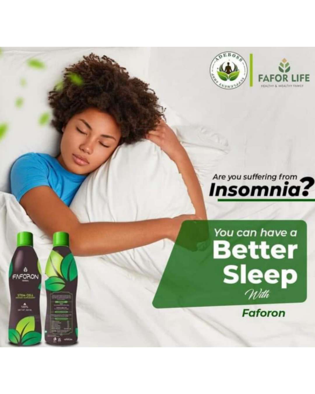 FAFORON TREAT FOR INSOMNIA. SLEEP WELL