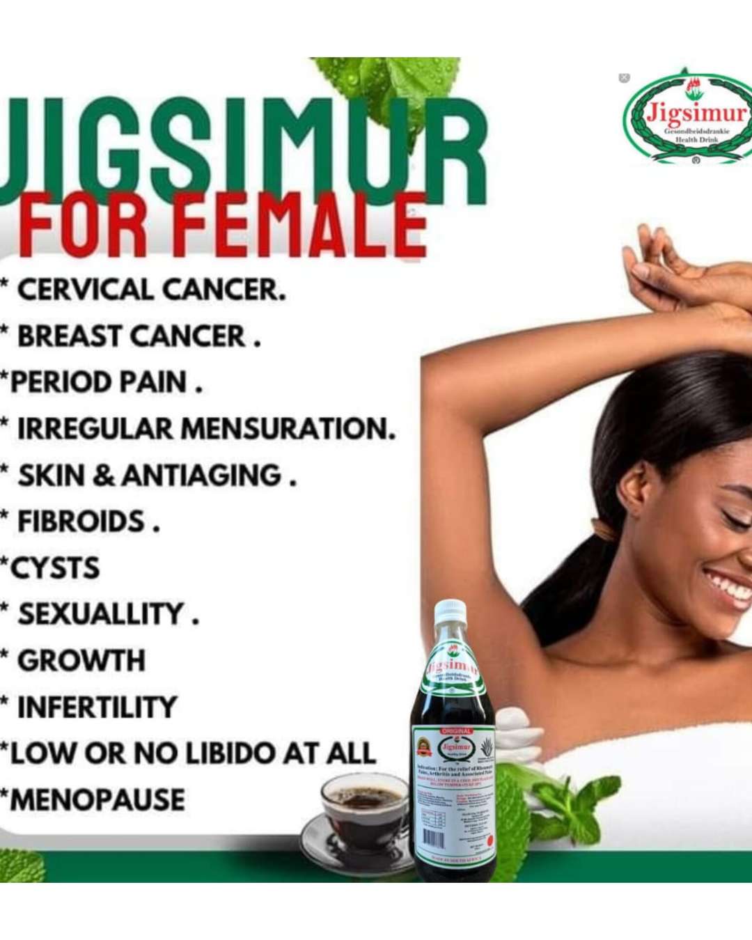 JIGSIMUR TREAT MENOPAUSE, CYST, FIBROID