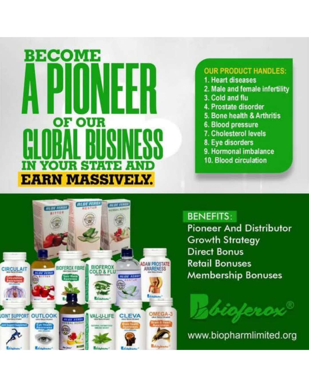 DISTRIBUTOR NEEDED IN BIOFEROX COMPANY