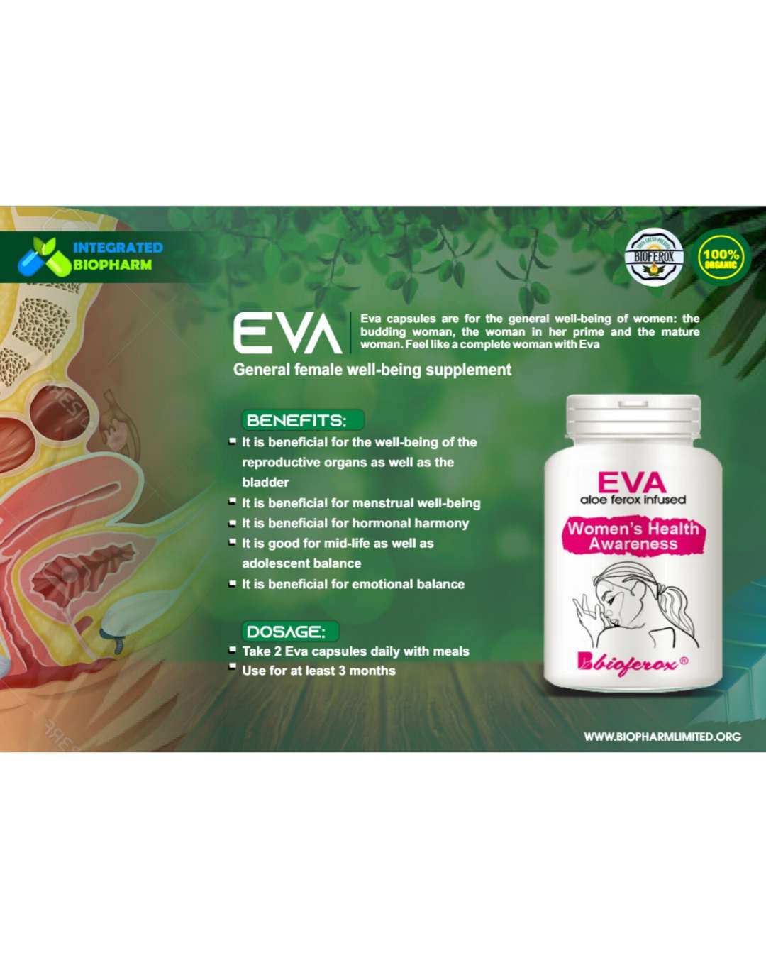 ALOE FEROX EVA WOMEN'S HEALTH SUPPLEMENT