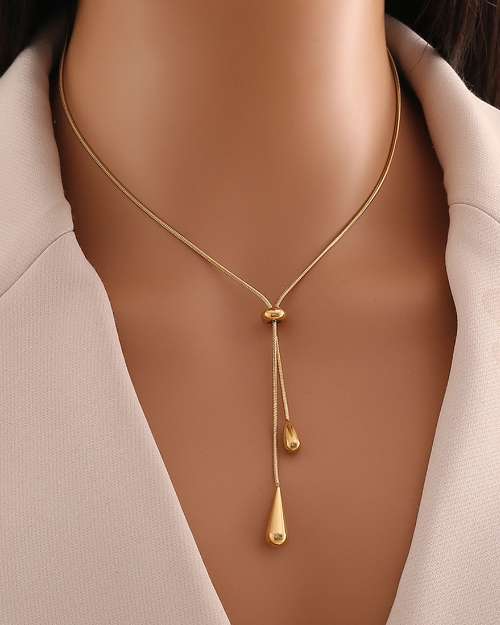 Adjustable Stainless Steel Necklace