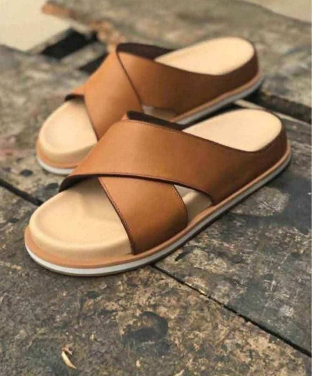 Men's Leather Slide Sneakers