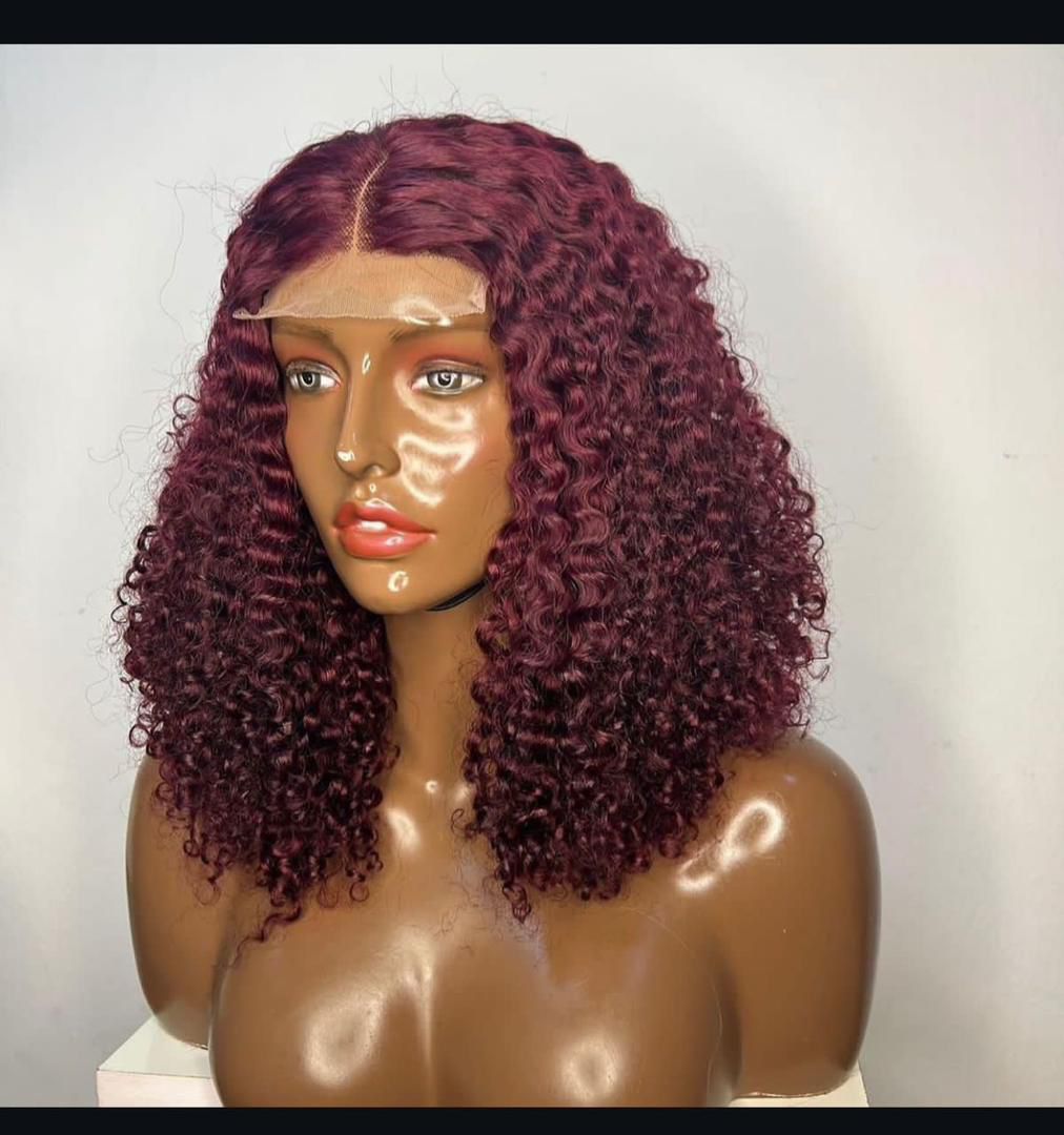Burgundy Pixie Curls Wig
