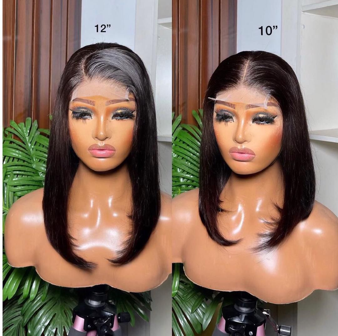 Natural 12-Inch Bob Wig