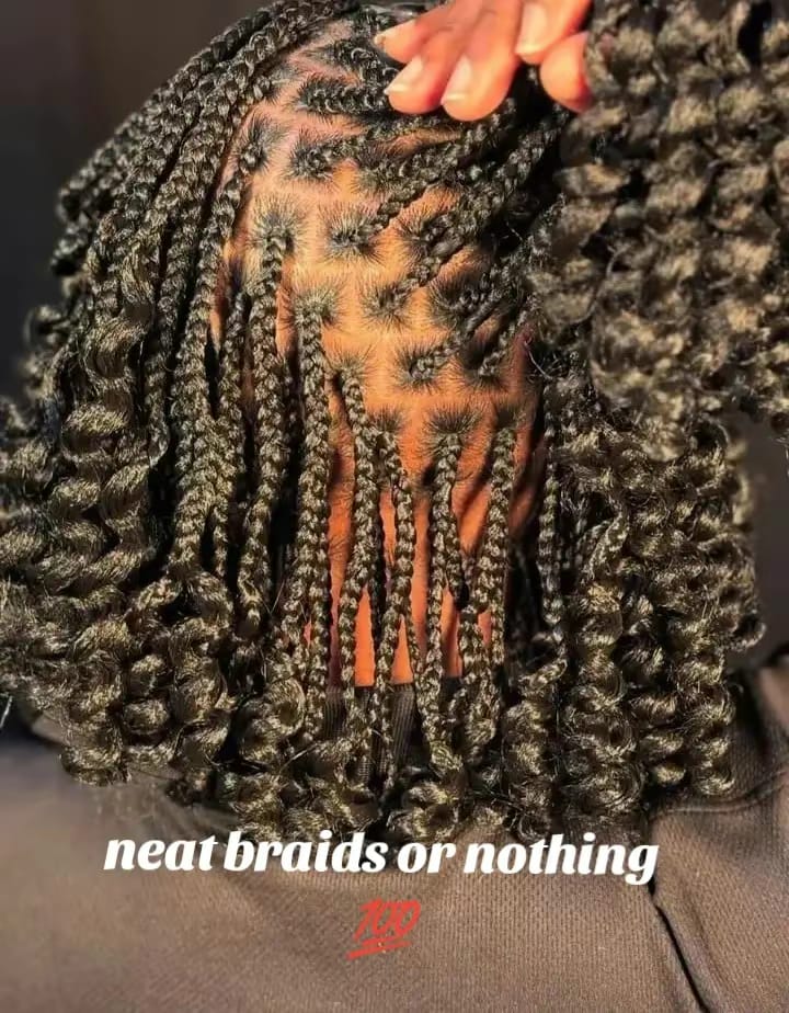 Knotless Braids with Curls