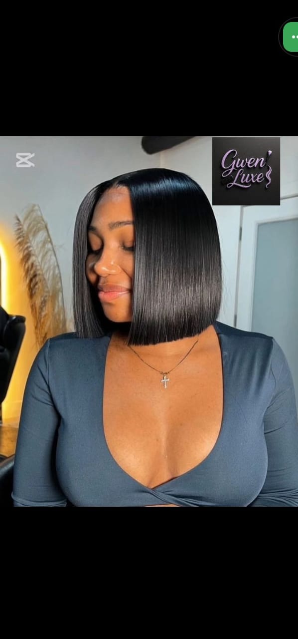 8" Closure Bone Straight Hair
