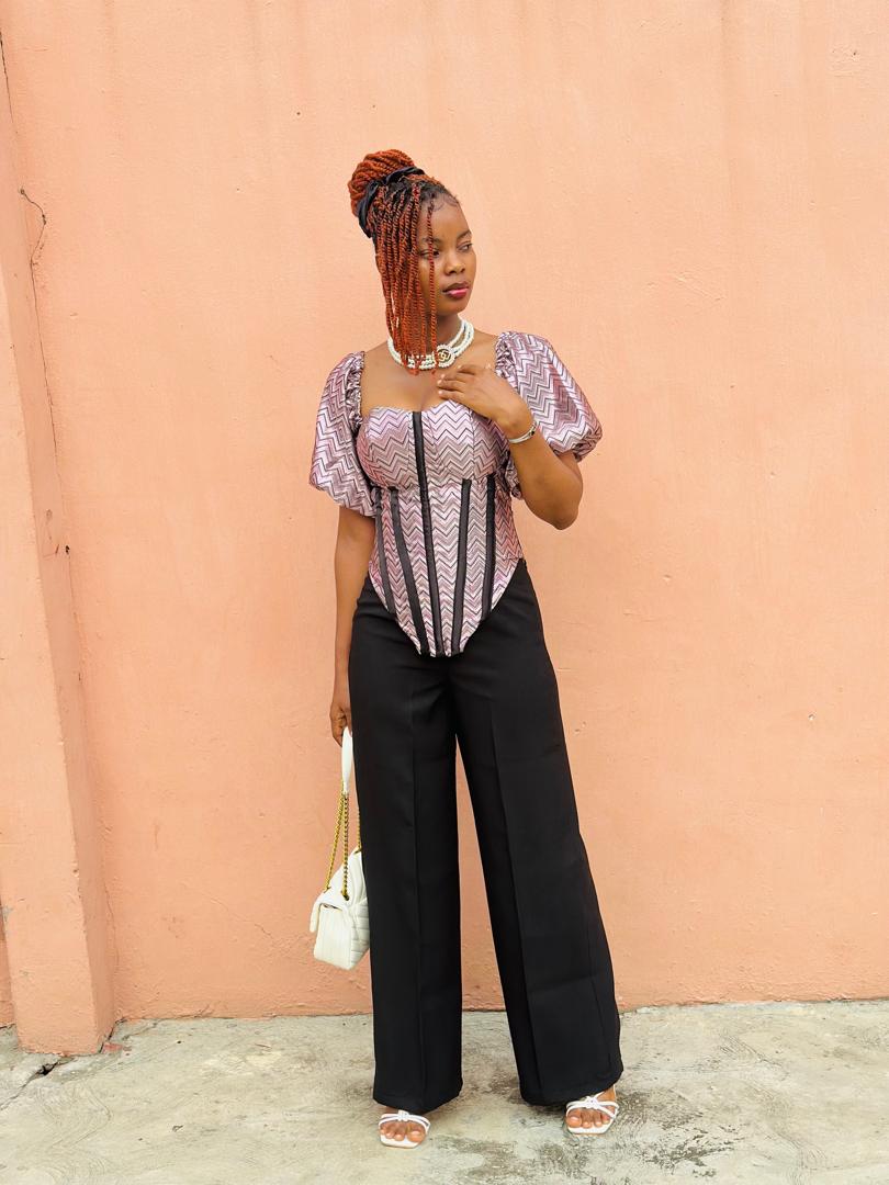 Corset Top and Palazzo Pant Set