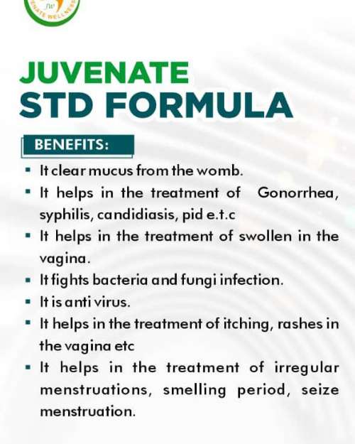 Juvenate STD: Comprehensive Infection Relief and Womb Wellness with JUVENATE STD FORMULA!