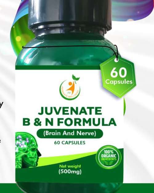 Juvenate Brain & Nerve :A specialized formula designed to optimize cognitive function and protect the nervous system.