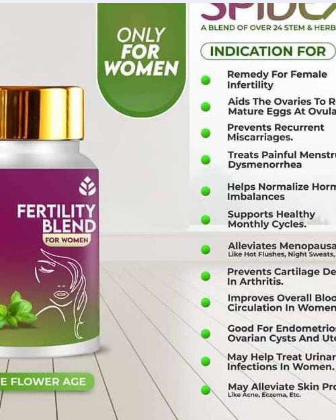 Spidex17: The Natural Solution for Women’s Reproductive Health