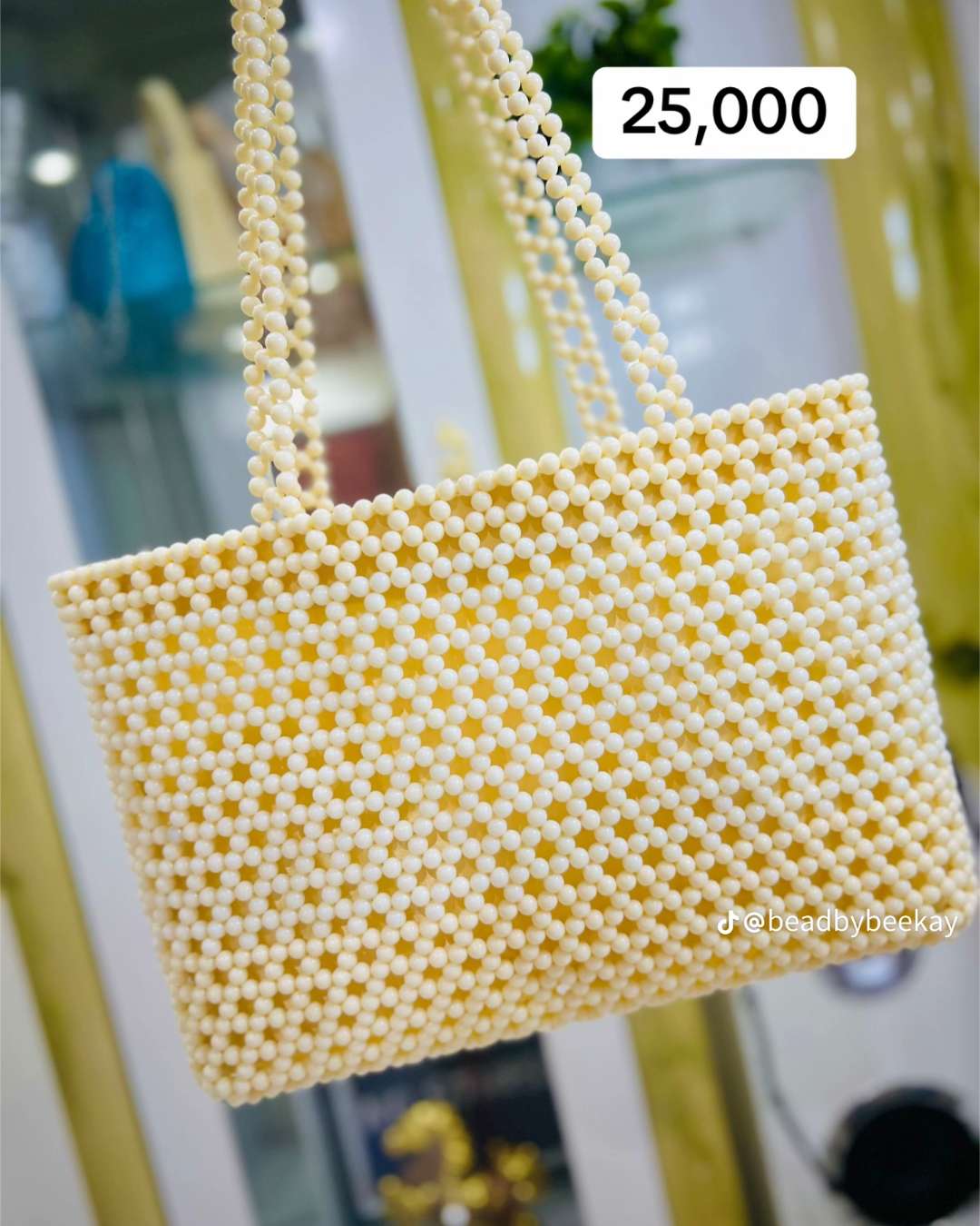 Beaded tote bag 