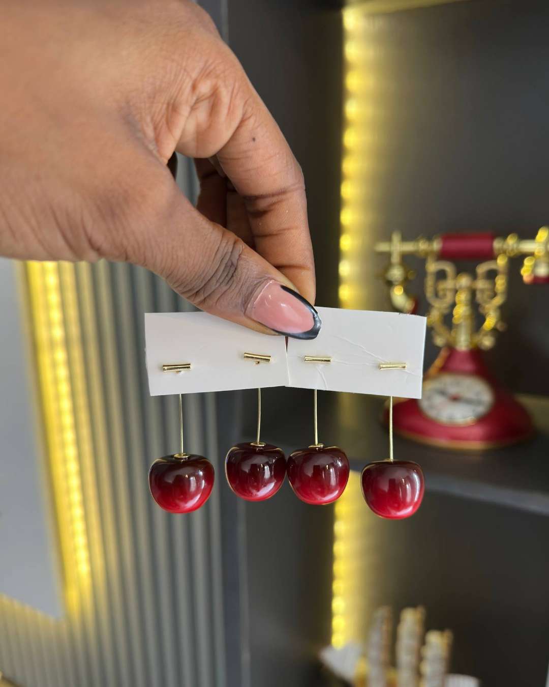 cherry earrings 