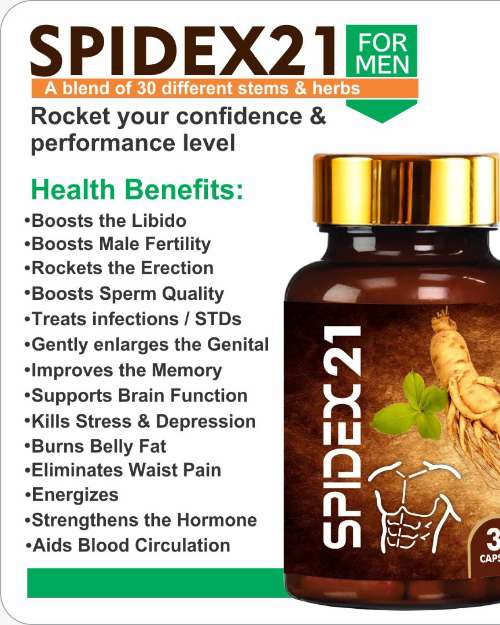 Rocket Your Confidence with the Spidex 21 Herbal Supplement 4-Bottle Performance Bundle