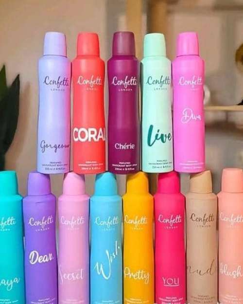 Confetti body spray 