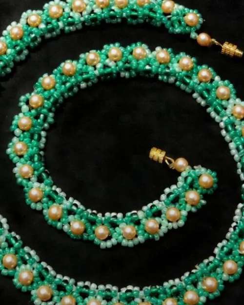 waistbead and necklace