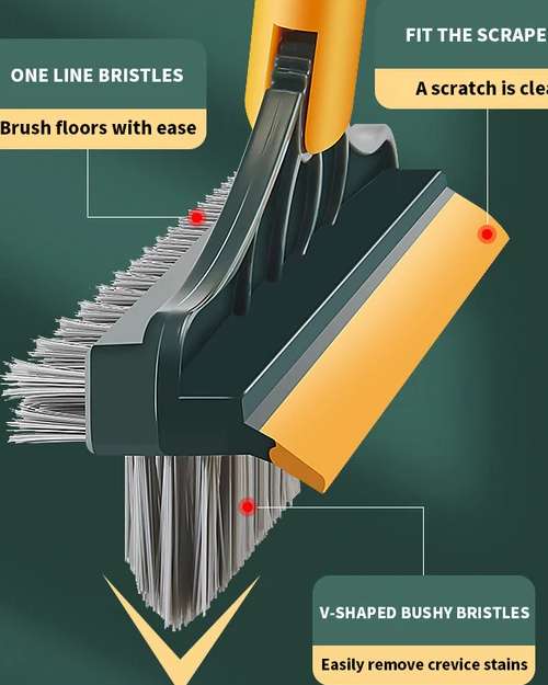 3-IN-1 GAP CLEANING BRUSH & SQUEEGEE