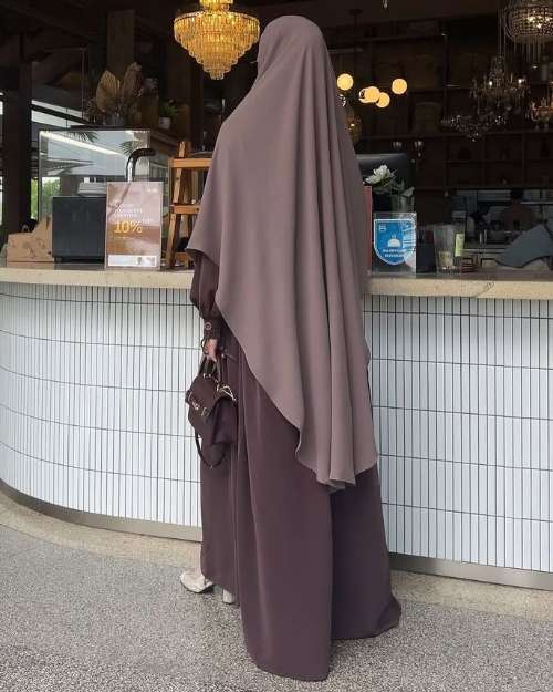 instant khimar with boubou gown 