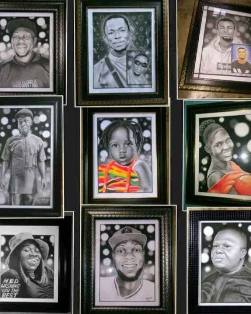 professional pencil drawing portrait 