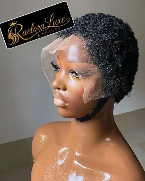low cut natural frontal wig 