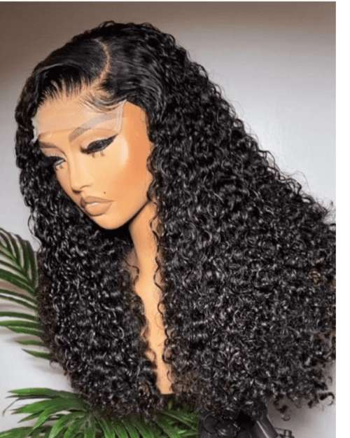 24 inch Pixie Curls Human Hair Wig with 5x5 Closure