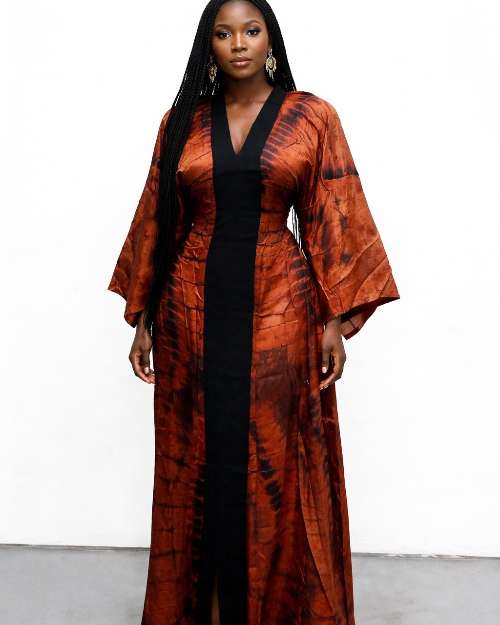 Adire Silky Maxi Dress