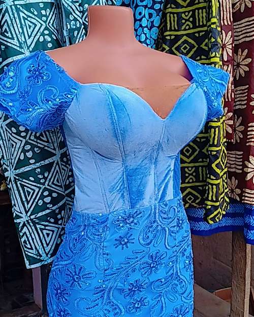 Cord Lace Corset Asoebi Dress