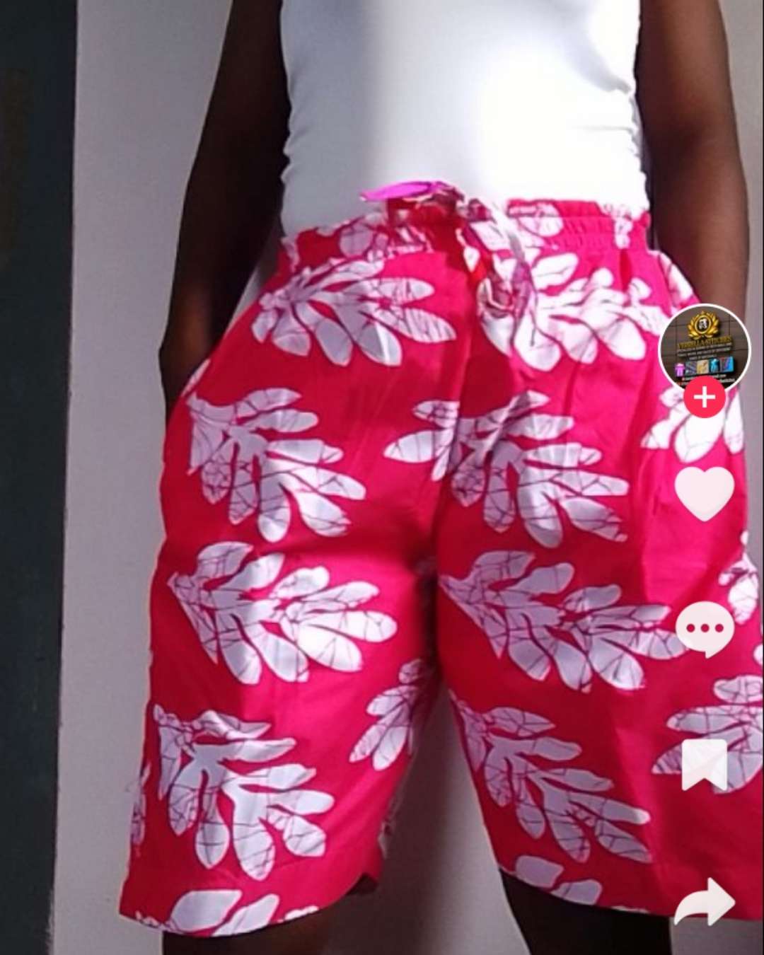 Ankara Print Casual Shorts