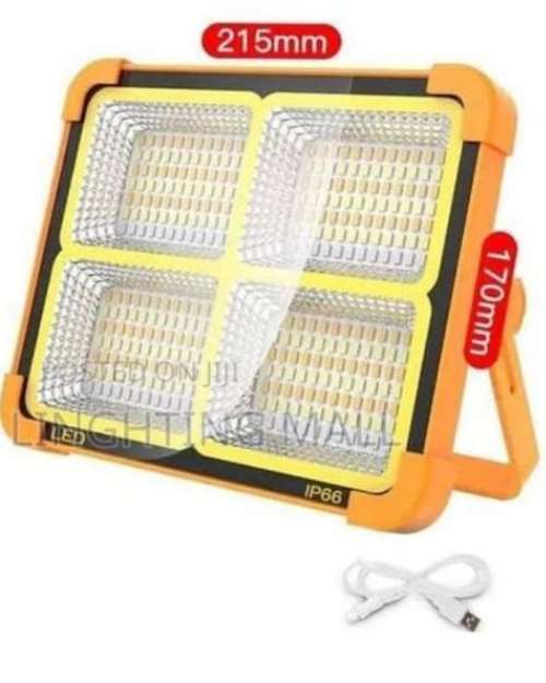 100W Solar Retractable Light with Phone Charger