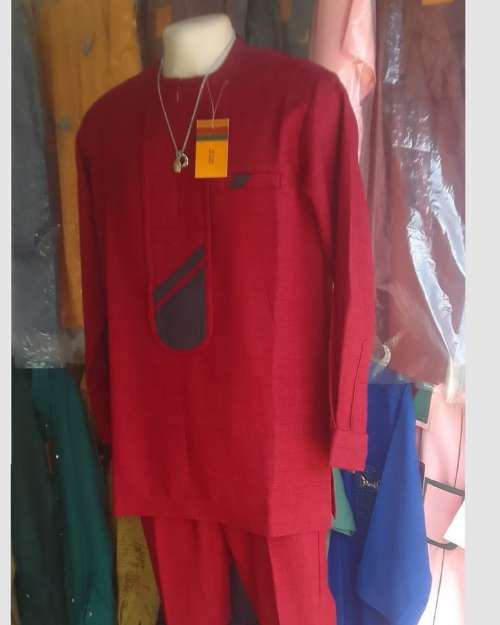 Men's African Kaftan Two-Piece Set