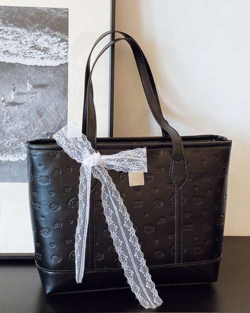 Noir Scarf Tote(black)