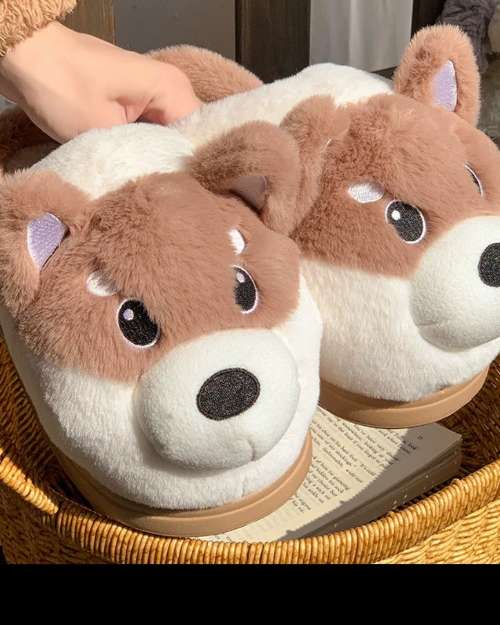 husky cotton slippers 
