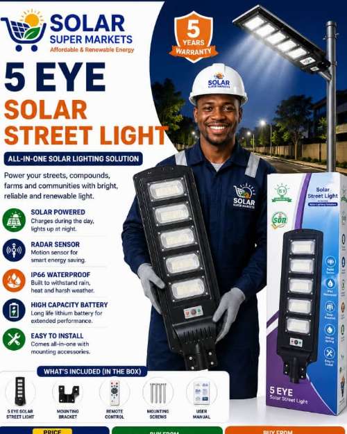 5 Eyes Solar Street Light