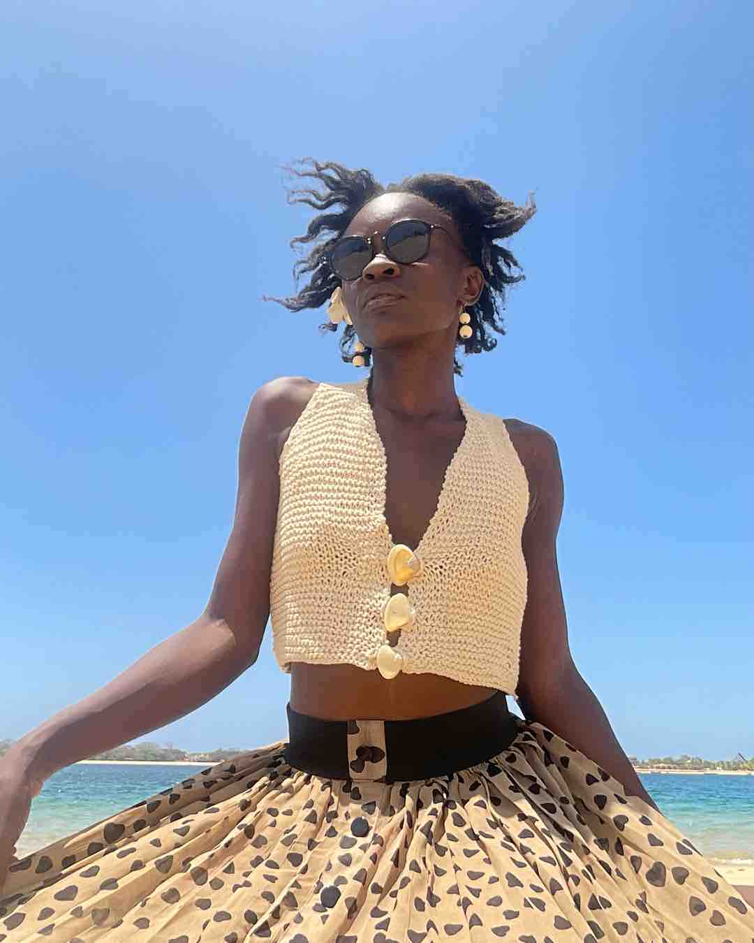 Makombe Seashell Crop Top