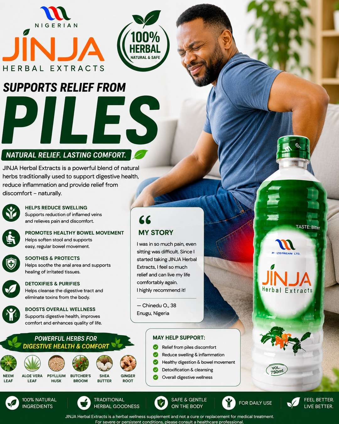 JINJA Herbal Extract for Piles