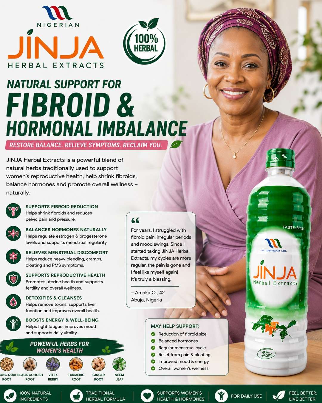 JINJA Herbal Extract for Fibroid & Fertility