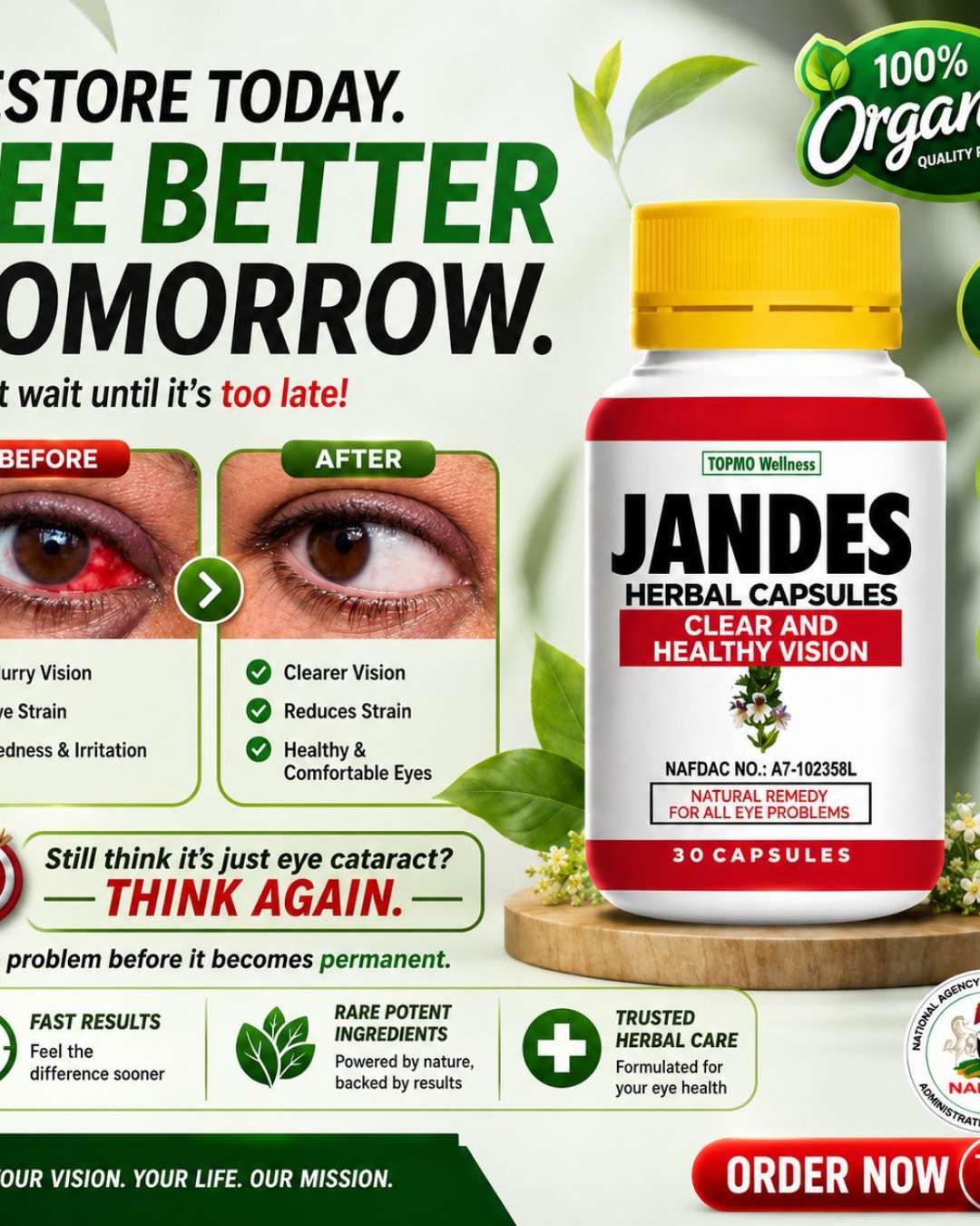 Jandes Herbal Eye Support Capsules