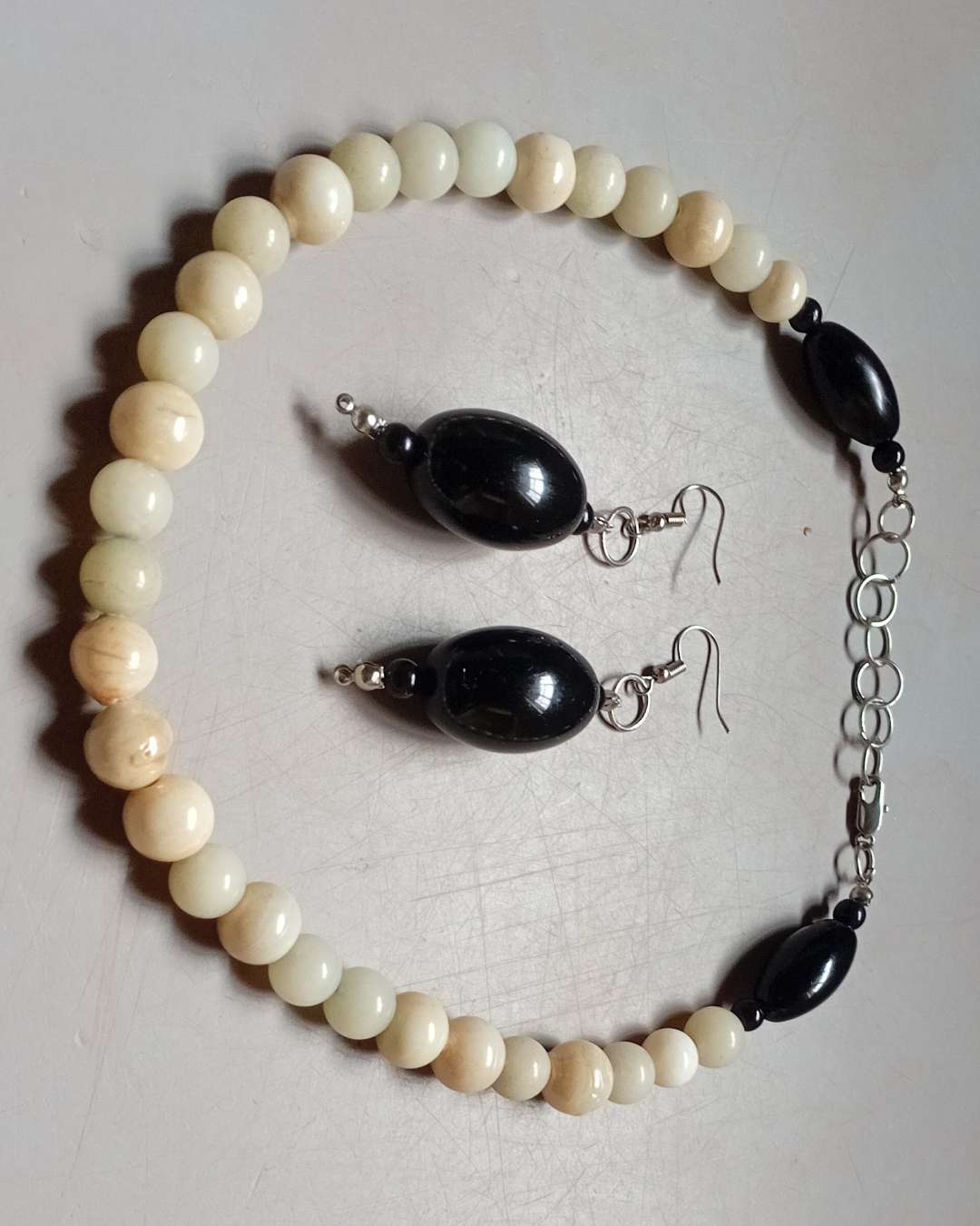 Pink Panther Marble Jewelry Set