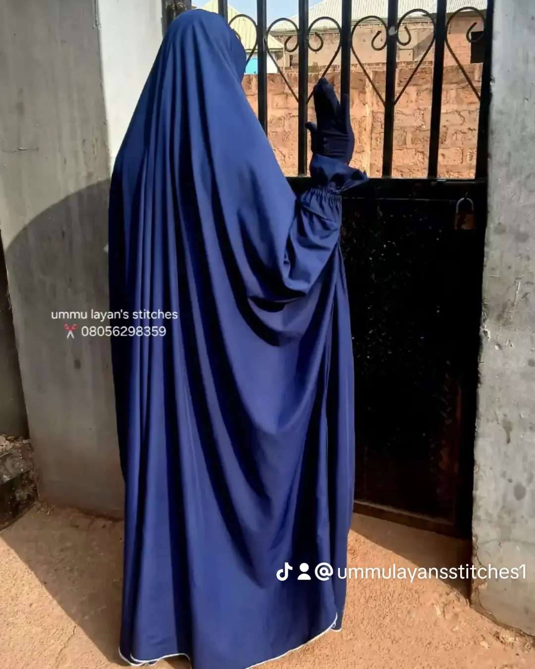Egyptian Khimar with Elastic Sleeves