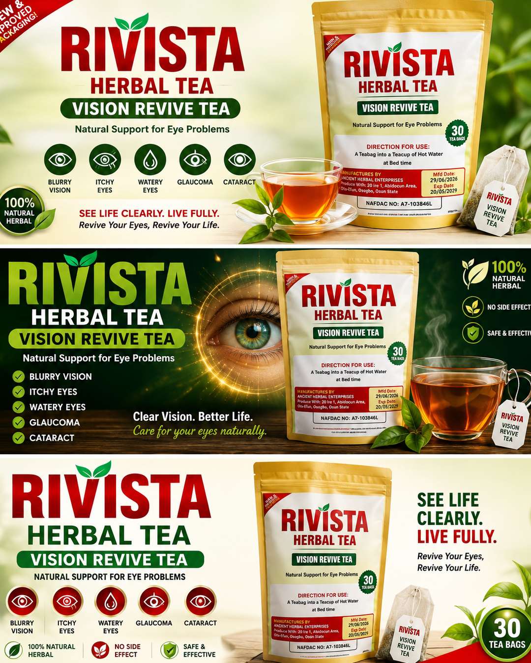 RIVISTA Vision Revive Herbal Tea