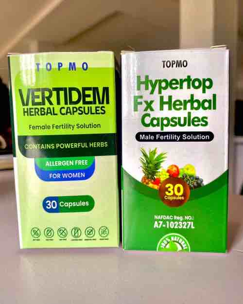 VERTIDEM and HYPERTOP Reproductive Health Supplement