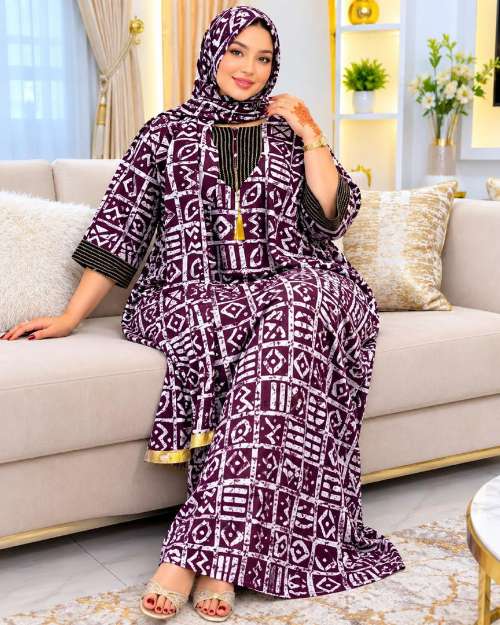 Bubu African Print Gown