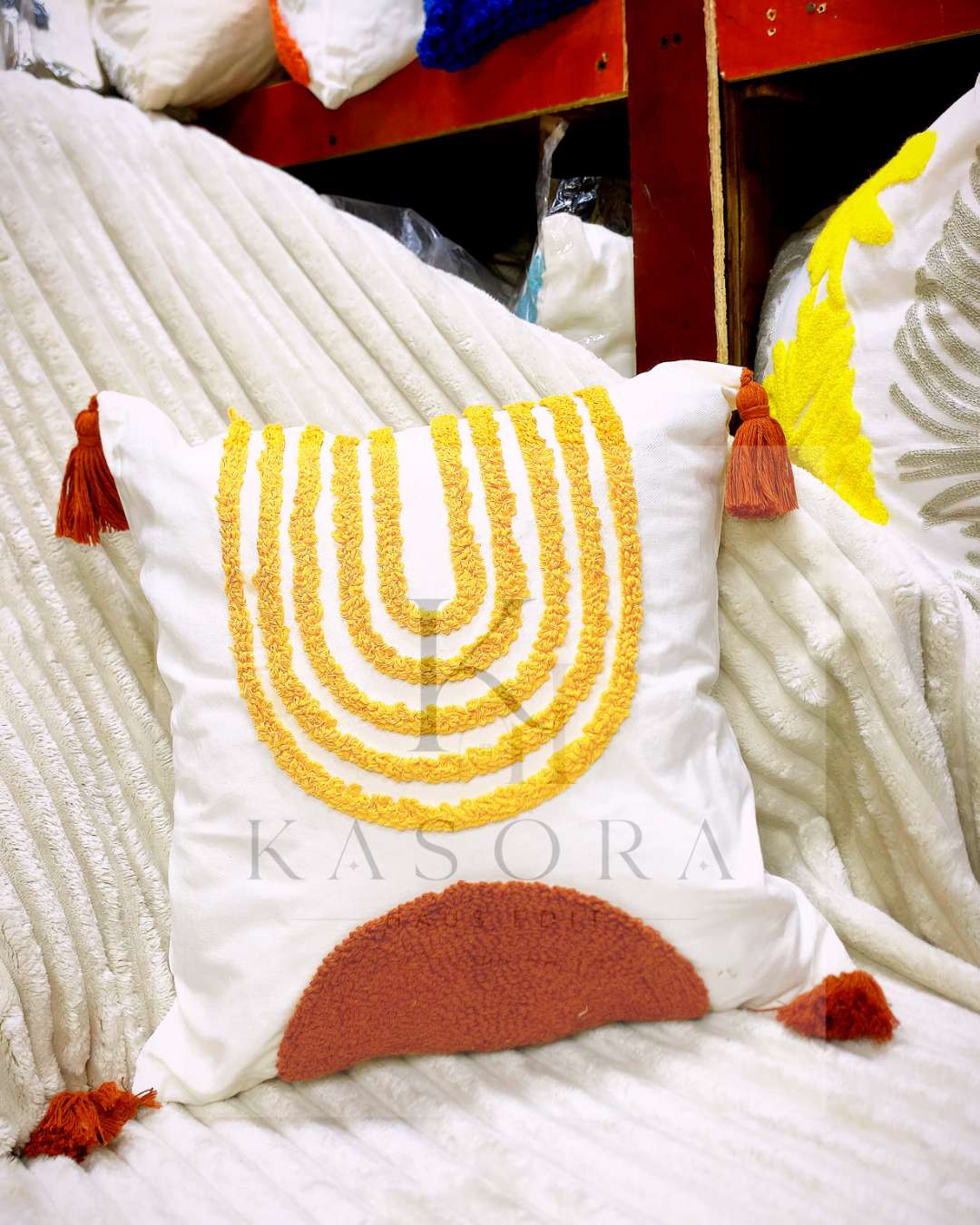 Textured Woven Throw Pillow