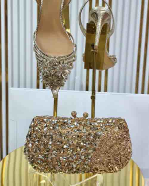 Bridal Shoe and Purse Set