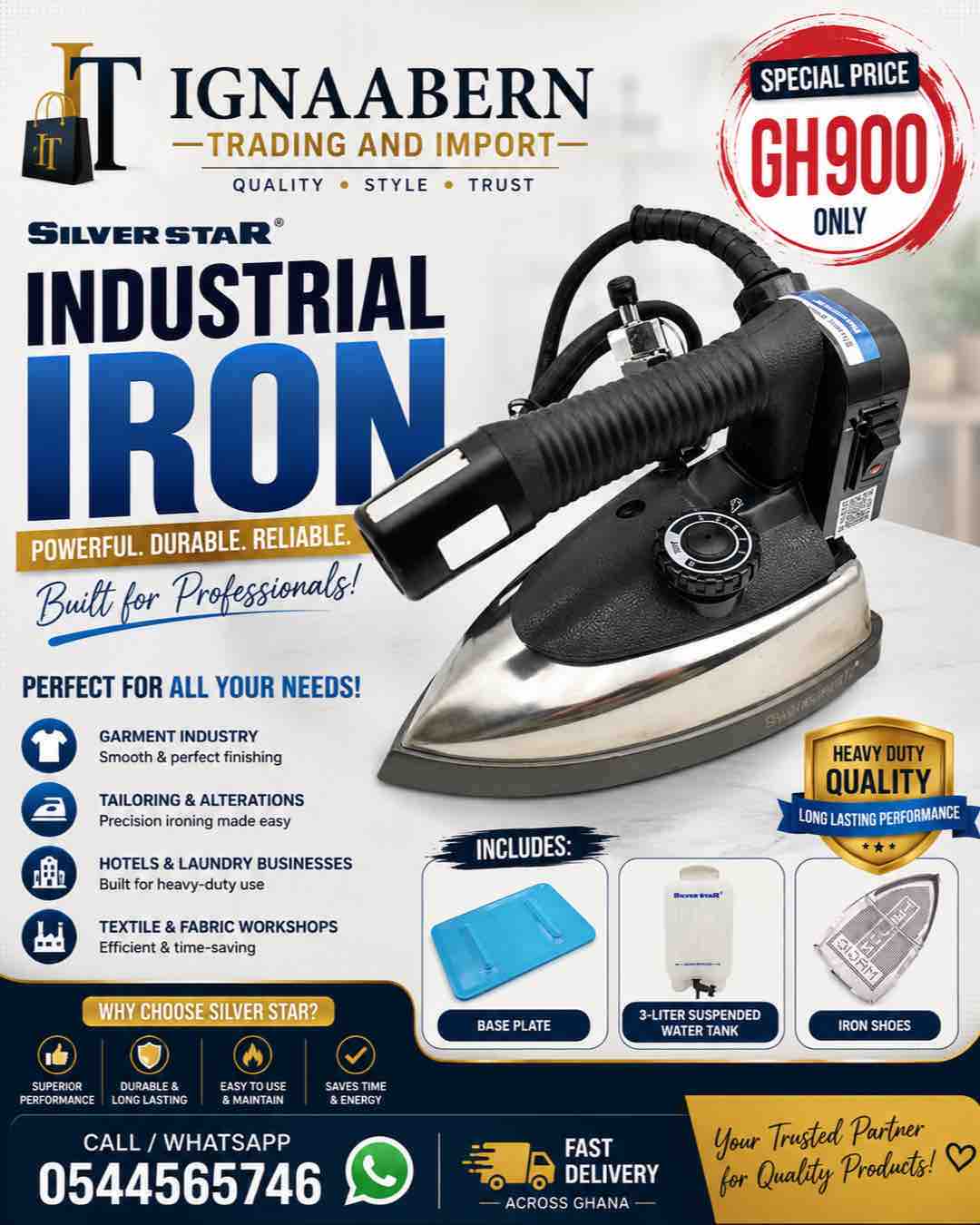 Silver Star Industrial Iron