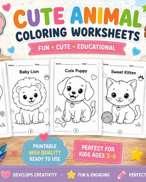 Customized Kids Activity Worksheets