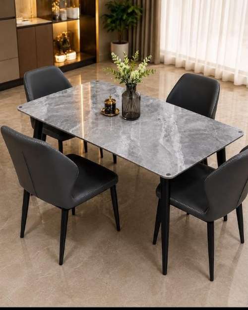 Brand new 4 sitters marble long table